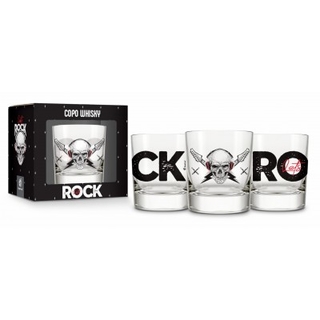 Copo Whisky Atol - Caveira Lets Rock