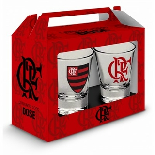 Conjunto C/2 Copos de Shot Flamengo 60ml