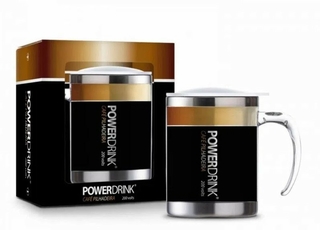 Caneca Plástica Inox - Power Drink