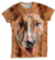 Remera de Perro Bull Terrier Marron y Blanco 2 colección Furious