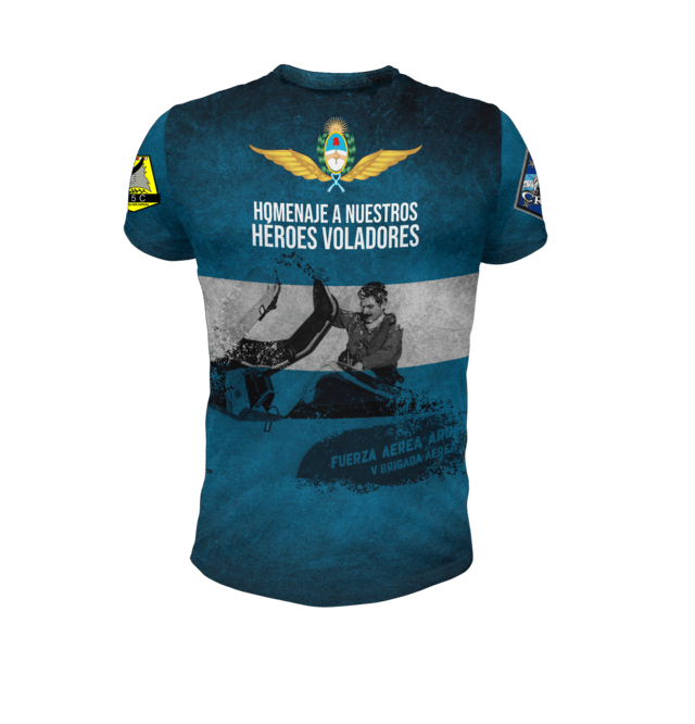 Remera Argentina Malvinas Homenaje A Los Pilotos Mod