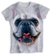 Remera de Perro Bulldog Frances blanco colección Furious