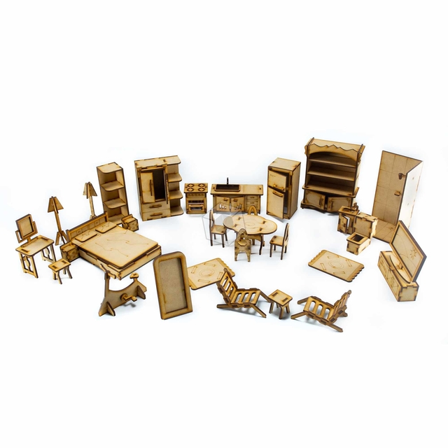 Combo 30 Muebles Para Casa De Mu ecas Lol Playmobil Fibrofacil