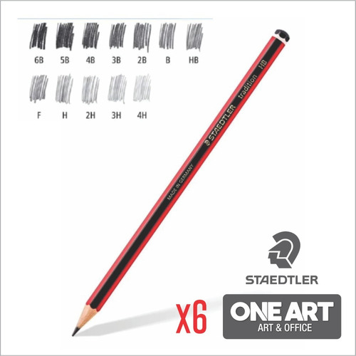 Kit De Lapices Staedtler Drawing X 6 Graduados + Accesorios