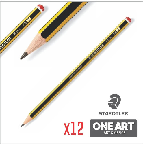 Staedtler - Lapices de grafito noris n.2 hb unidad (12 unidades) :  : Oficina y papelería