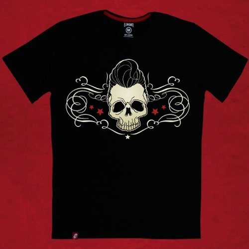 Remera Hombre Skull Rock El Danzante