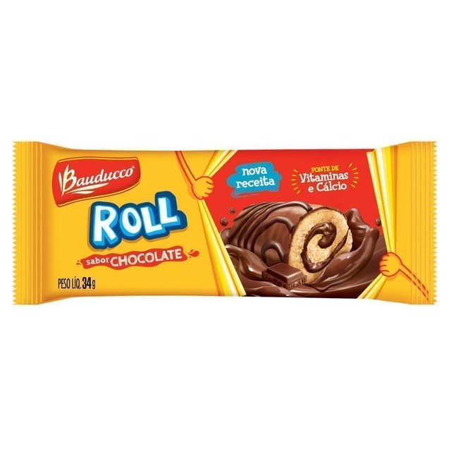 Bolinho Bauducco Roll 34g Chocolate