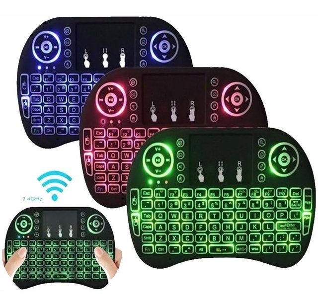 Mini Teclado Y Mouse Inálambrico Retroiluminado - Wirtec Online