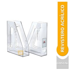 REVISTERO ACRIMET PORTA REVISTAS ACRILICO x2 unidades - comprar online