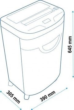 DESTRUCTORA DE DOCUMENTOS CIFRA 830 MICROPARTICULAS - 15 HJS 34 LTS - tienda online