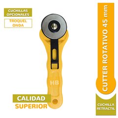 Cutter Circular Rotativo 45mm Corte Cortante Desgarrar Tela cuero - comprar online