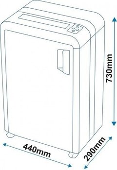 DESTRUCTORA DE DOCUMENTOS DASA 2624 ALTA CAPACIDAD - 25 HJS - 34 LTS - tienda online