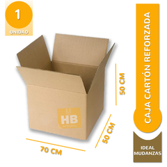 Caja de cartón mudanza 70x50x50 cm - comprar online