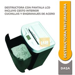 DESTRUCTORA DE DOCUMENTOS DASA 2424 Tiras - 24 HJS 34 LTS en internet