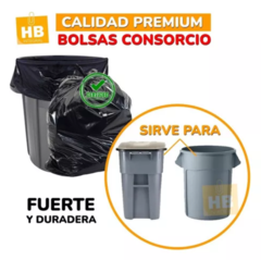 Imagen de Bolsa consorcio negra super resistente 50x70