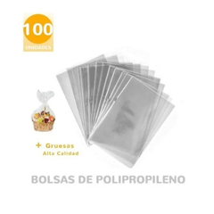 Bolsas de polipropileno PP con adhesivo- 25x35 - x100u en internet