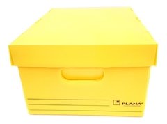 CAJA ARCHIVO PLASTICO PLANA 803 CON TAPA 38x30x26 cm - PACK x10