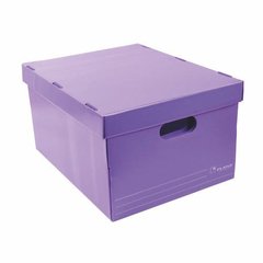 Caja Archivo Plastico Plana 805 Con tapa 38x38x38 cm - Pack x10 - HB Integral - Todo en un solo lugar!