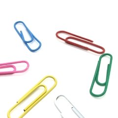 Clips de colores - Nº 3 28mm - Caja x 100U en internet