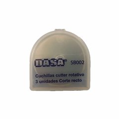 CUCHILLAS DASA SB02 ROTATIVO 45mm RECTO - Pack x3