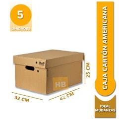 CAJA ARCHIVO MYD 403 CARTON C/ TAPA AMERICANA 42x32x25 cm - tienda online