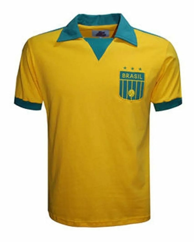Camisa Brasil Retrô Gola Polo