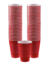 Vasos plastico 1/2 litro rojos x10