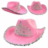 Gorro cowboy rosa con corona