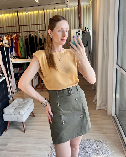 Skort Trench com Cinto Luci