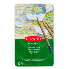 Set de lápices acuarelables 12 colores Derwent Academy