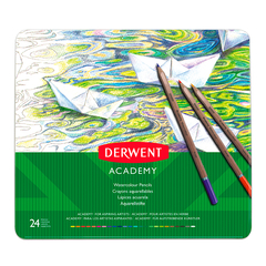 Set de lápices acuarelables 24 colores Derwent Academy