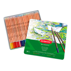 Set de lápices acuarelables 24 colores Derwent Academy - comprar online