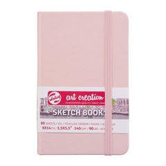 Sketchbook Pastel Pink, 9 x 14 cm, 140 g, 80 páginas