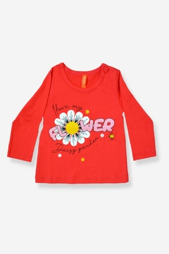 REMERA FLOR BB NIÑA (2210) - GRETTY STORE