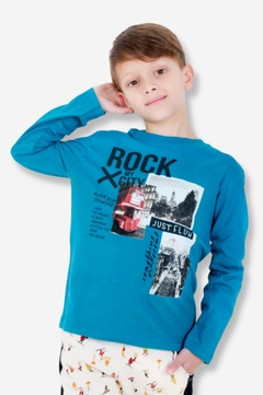 REMERA ROCK NIÑO (3278) - tienda online