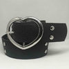 Cinturon hebilla corazon tachas negro 0115