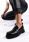 Zapatos de cuero estilo mocasín de mujer