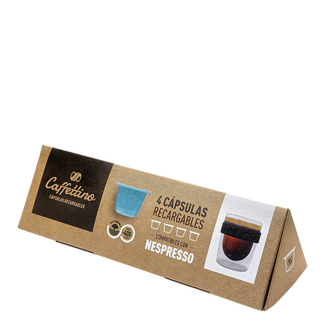 Kit 4 Capsulas Recargables Compatible Nespresso