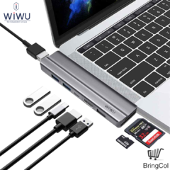 ADAPTADOR MACBOOK PRO T9 USB-C HUB WIWU