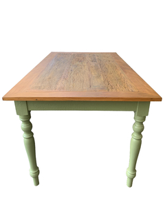 mesa-jantar-madeira-rustica-verde