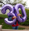 Globos Número Violeta de 70cm