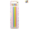 24 Velas Finitas Largas Multicolor Lisa