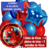 set 9 globos Hombre Araña - spiderman