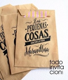 10 bolsas kraf rusticas sin fuelle lisas sin decorar - Papelera Pilar Manualidades