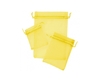 10 bolsas de Organza amarillas 10 x 7cm