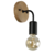 Aplique Millenial estilo nórdico en madera y hierro - Apto LED - comprar online