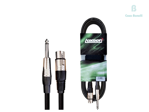 XLJ-6F Lexsen Cable para Micrófono Canon & Plug de 6 Mts