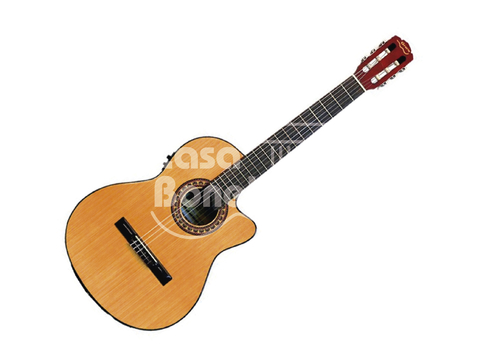 M6EQ Gracia Guitarra Electrocriolla con Cuerdas de Nylon y Corte