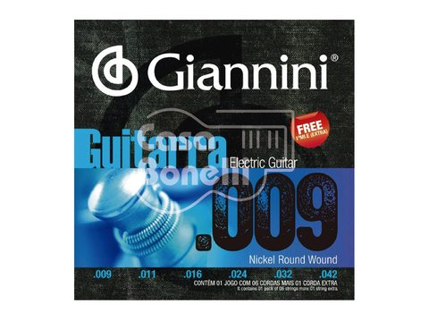 GEEGST Giannini 0.09 Cuerdas para Guitarra Eléctrica