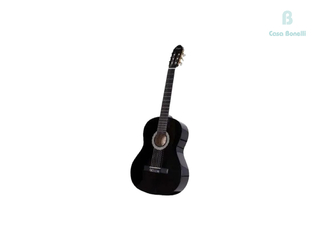 GC109BKM Parquer Guitarra Clásica con Cuerdas de Nylon Negra